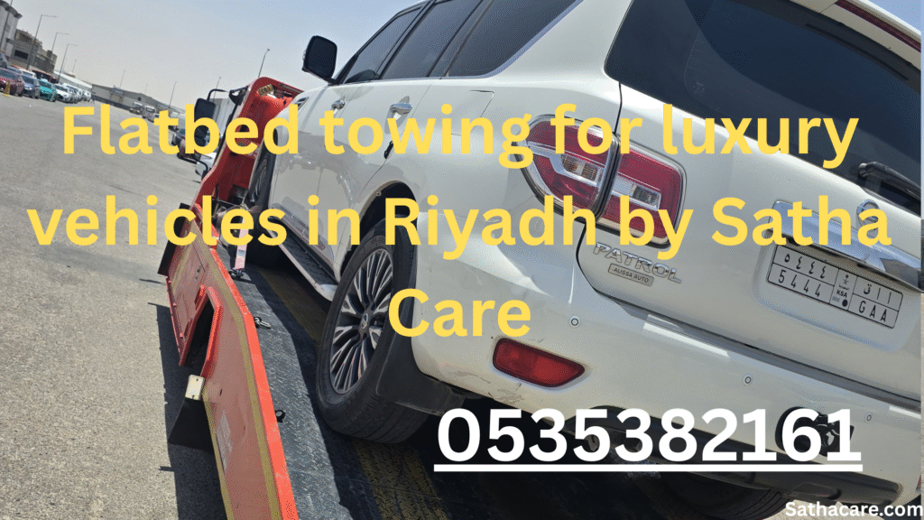 Trusted towing service in Al Suwaidi – hydraulic flatbed in action